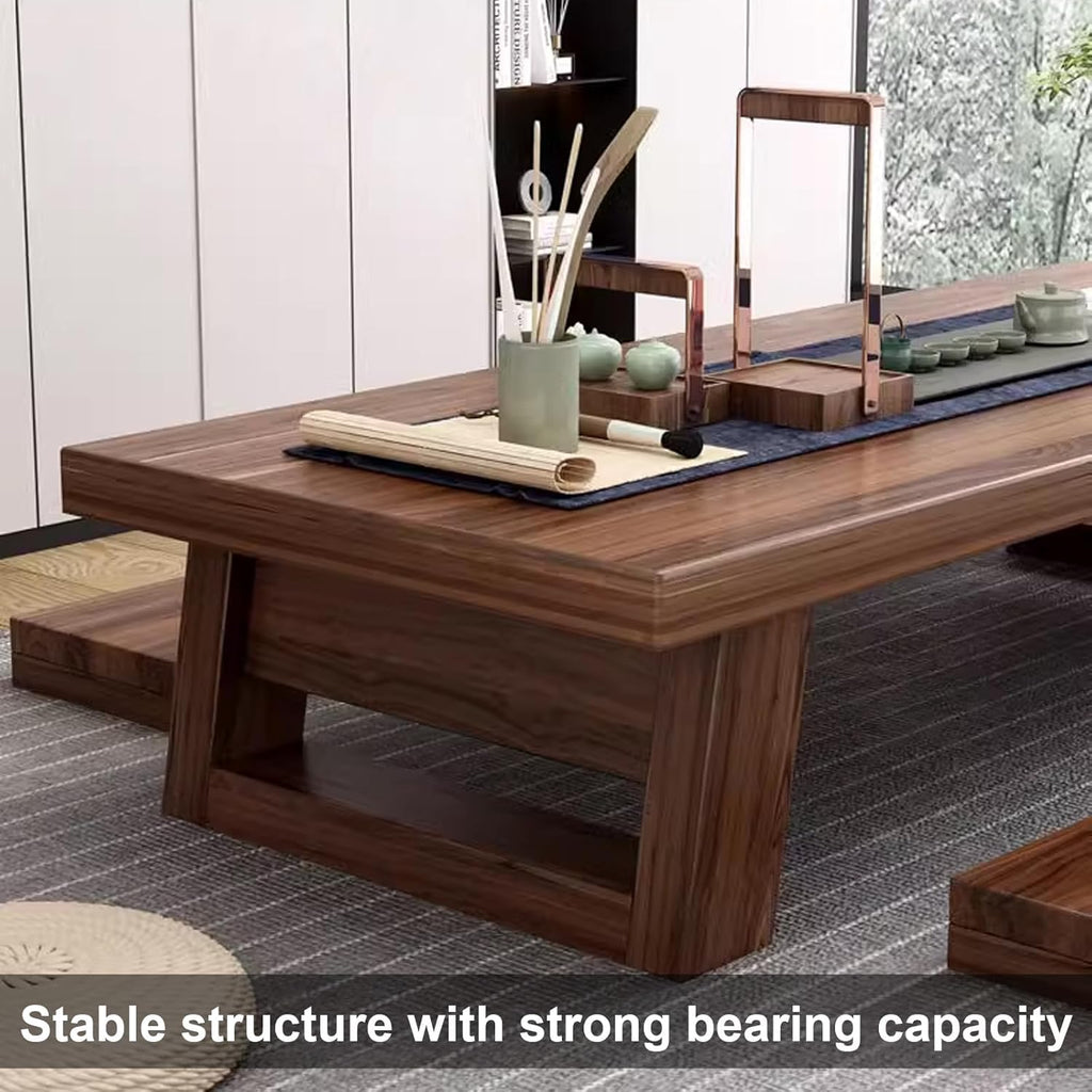 Solid Wood Floor Tea Table for Living Room Tatami a7