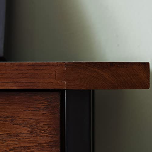 Rustic Bookcase with Drawer Storage, 30" W x 50" H k7m