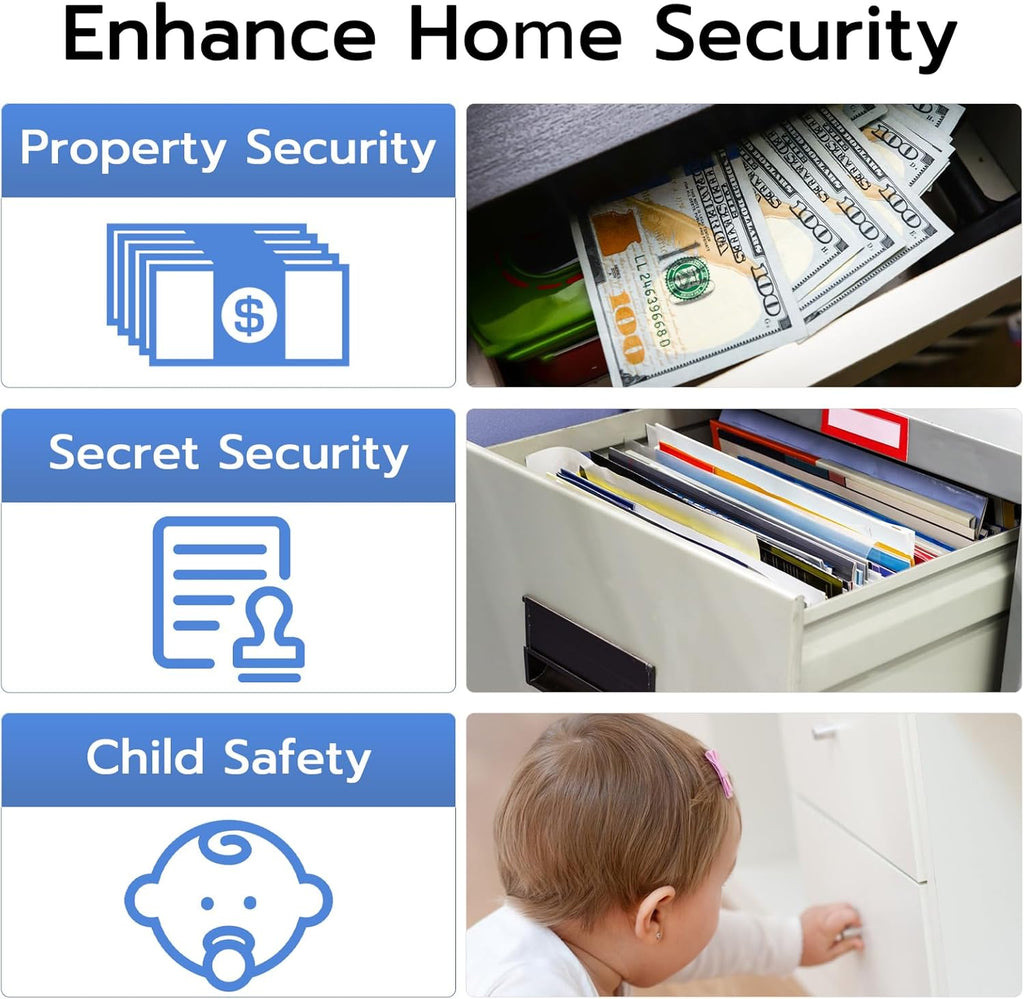 Magnetic Cabinet Locks Child Safety Bluetooth Keyless a7