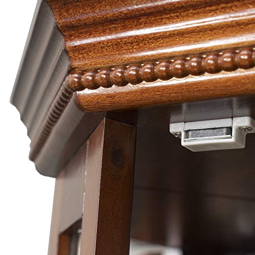 Corner Curio Cabinet with Lights Glass Display 6-Tier a7