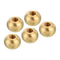 PATIKIL M6x1 Thread Cap Nuts Knob, 5 Pack Brass Ball Lamp Decoration Screw Caps Nut for Furniture Lighting