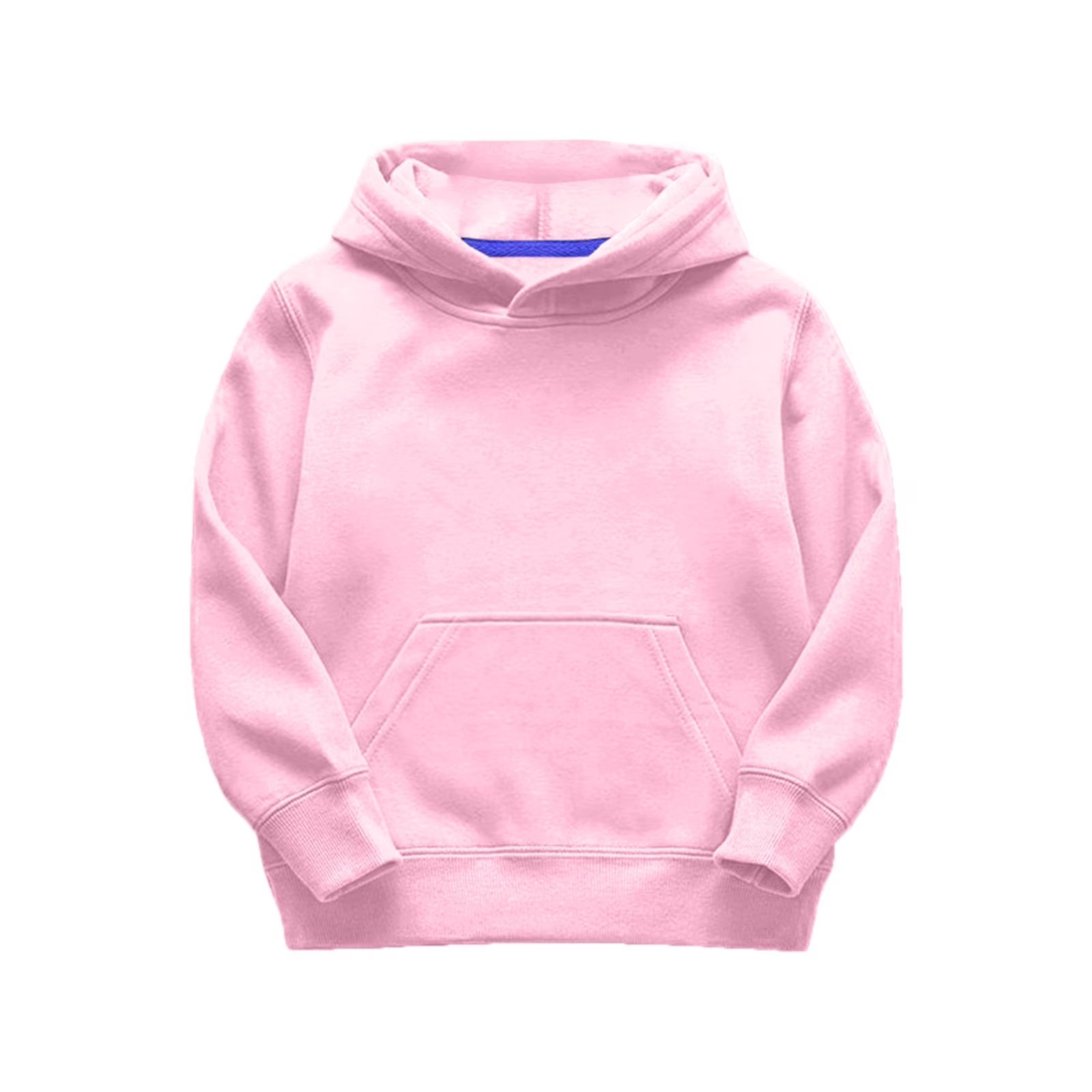 Unbranded Trendy girls' graphic sweatshirt Girls Hooded Pullover Long Sleeve Patchwork Sweatshirt Warm Soft Comfortable Blouse tops for toddler Kids Outerwear Pink 5-6 Years