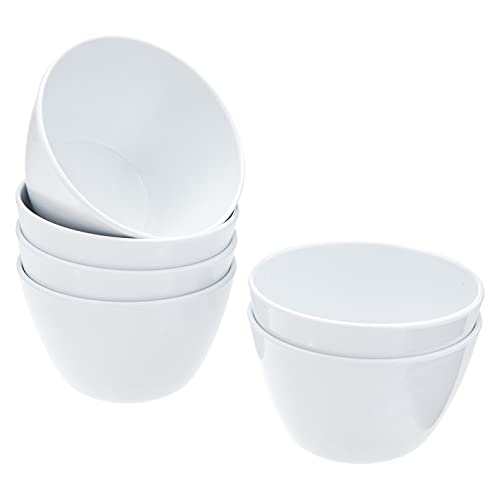Amazon Basics Nesting Melamine Mixing Round Bowl with Lid and Non-Slip Base, 5 Sizes, Blue and White Floral, Set of 10, 4 quarts, 3 15/16",7 9/16",8 7/8",10",11 1/4"