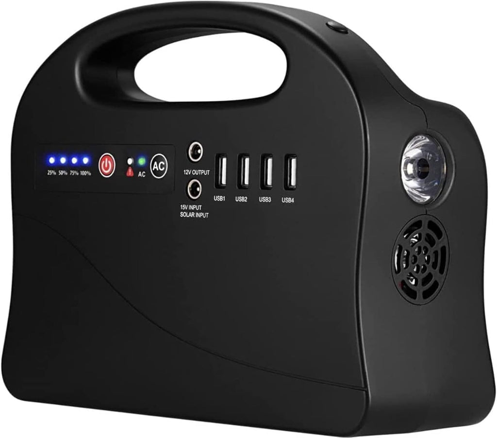 Portable Power Station 120Wh Solar Generator with 40W Panel and Case a7
