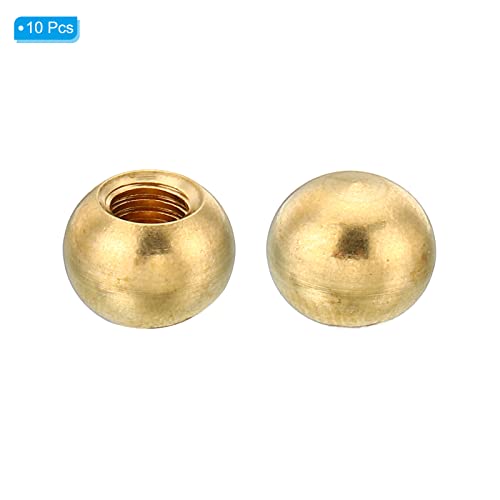 Brass Ball Lamp Decoration Screw Caps Nut Cover 10 Pack a7