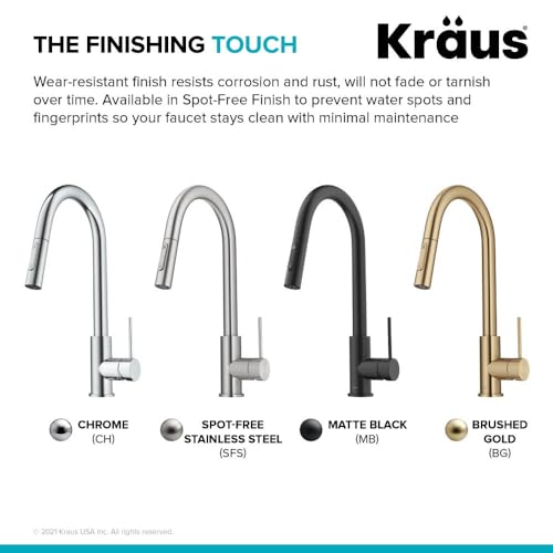 Modern Single-Handle Touch Kitchen Faucet with Pull Down Sprayer a7