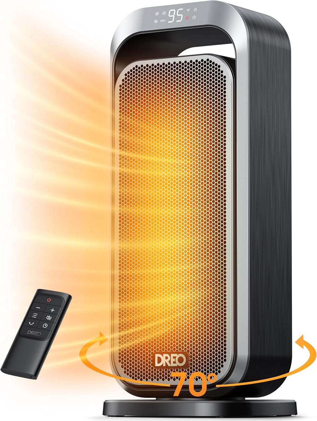 Dreo 1500W Radiator Heater with Remote Control and Dreo 1500W 70° Oscillating Space Heater with Remote Control, Electric Heaters for Indoor Use a7