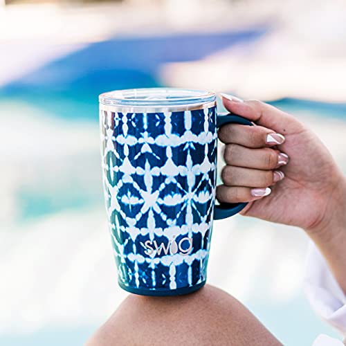 Insulated Travel Tumbler 18oz with Handle and Lid a7
