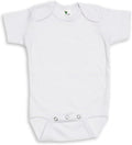 Baby Blank Short Sleeve One Piece Bodysuit White (0-3 Months, White)