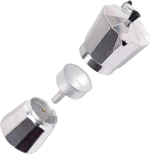 Moka Pot Stovetop Espresso Maker 3 Cup Silver a7