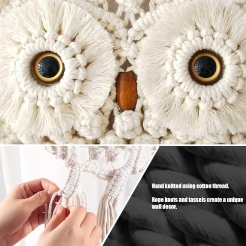 Macrame Wall Hanging Boho Hand Woven Decor q7k