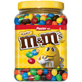 M&M'S Peanut Chocolate Candy Pantry Size Plastic Jar 62 oz. (pack of 3) A1