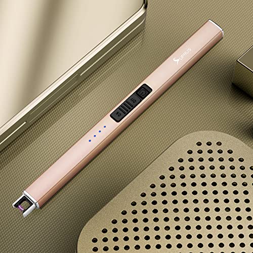 Electric Arc Lighter Windproof Flameless USB Rechargeable with Safety Lock k7p