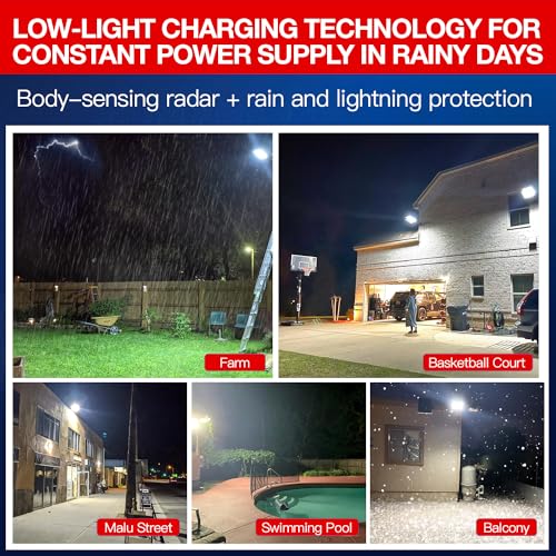 Solar Street Light Outdoor Waterproof Motion Sensor LED Flood Light k7