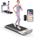 Walking Pad Treadmill, Mini Under Desk Treadmill for Home&Office, Portable Walking Treadmill with Remote Control LED Display(White-45.12" L)