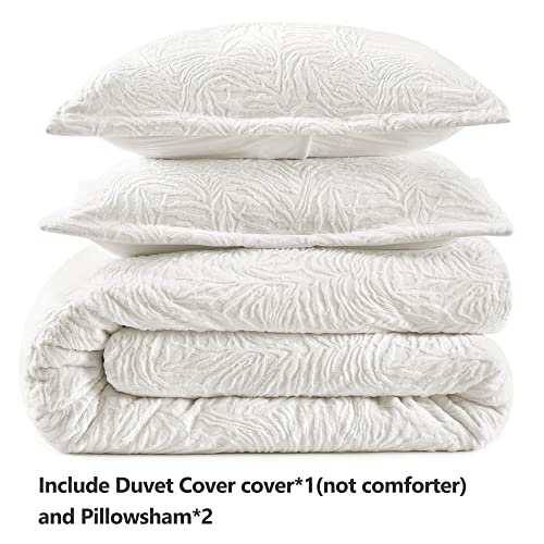 White Fluffy Duvet Cover Queen Set Ultra Soft Shaggy Comforter Bedding Faux Fur Plush 3 Pieces a7