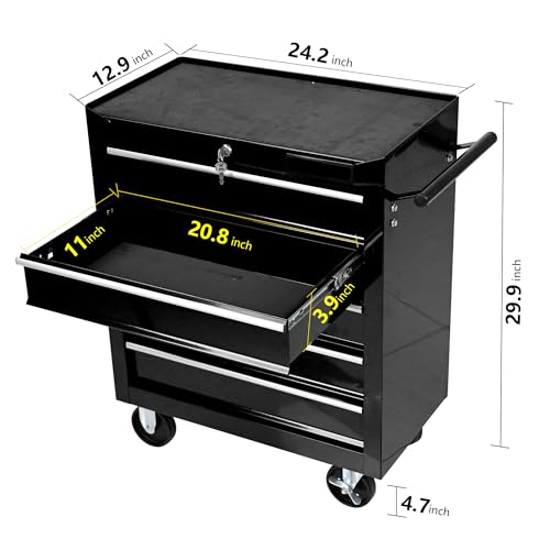 Rolling Tool Chest 5-Drawer with Wheels for Workshop k7m