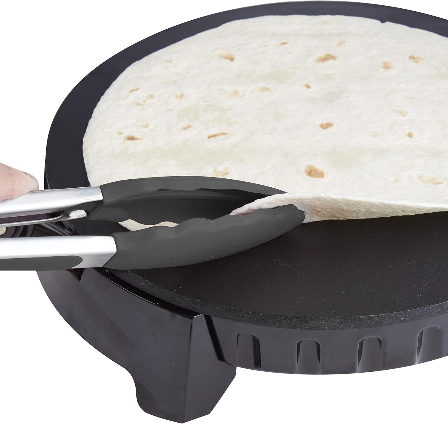 Electric Tortilla Maker 10 Inch Non-Stick Flatbread Press a7