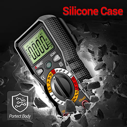 Digital Multimeter with Case, AC DC Voltmeter, Ohm Volt Amp Meter k9