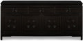 China Furniture and Arts 72in Black Rosewood Chinese Longevity Sideboard