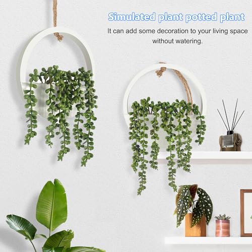 Artificial Hanging Succulents in Pot with Lanyard a7