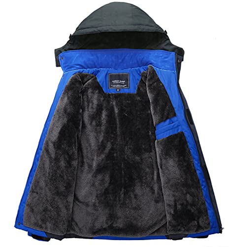 Men Winter Ski Snow Jacket Water Resistant Fleece Parka k7p