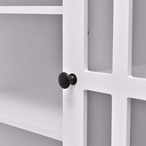 TV Stand Console Storage Cabinet Brown k7p