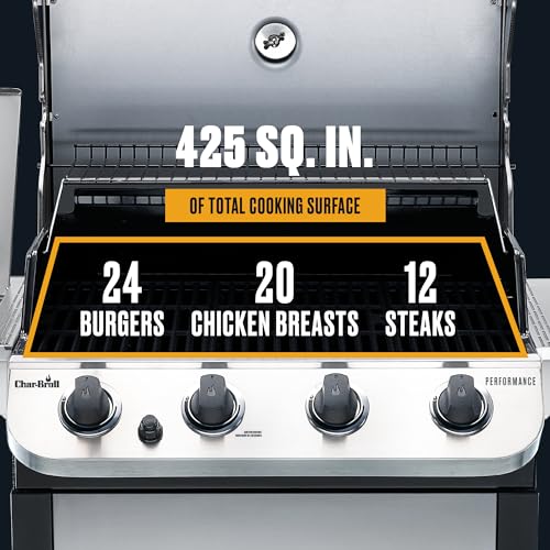 Stainless Steel 4-Burner Propane Gas Grill with Side Burner a7k