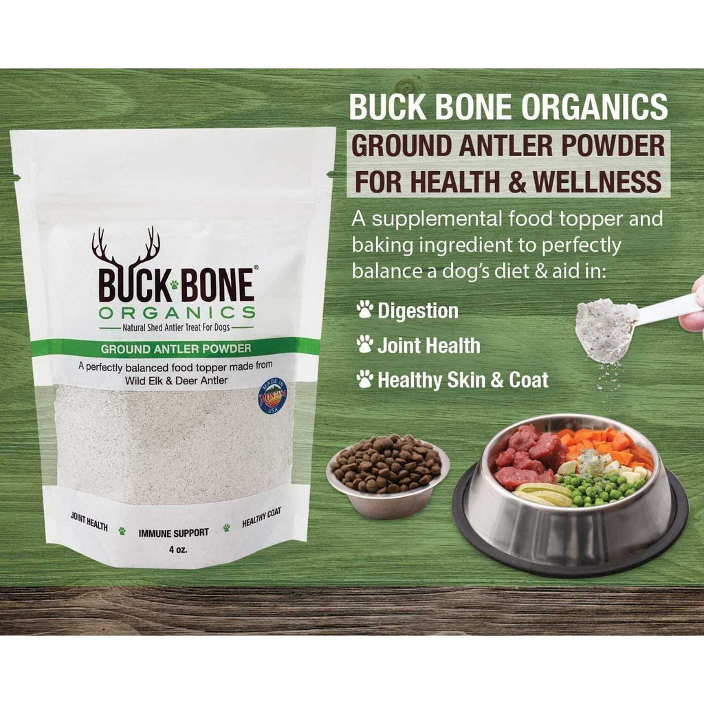 Ground Wild Elk and Deer Antler Powder for Dogs a7k