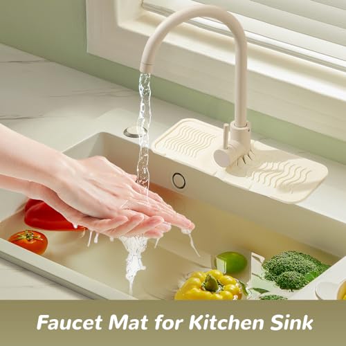 Kitchen Sink Silicone Draining Mat Fast Drying Stone Sink Tray a7