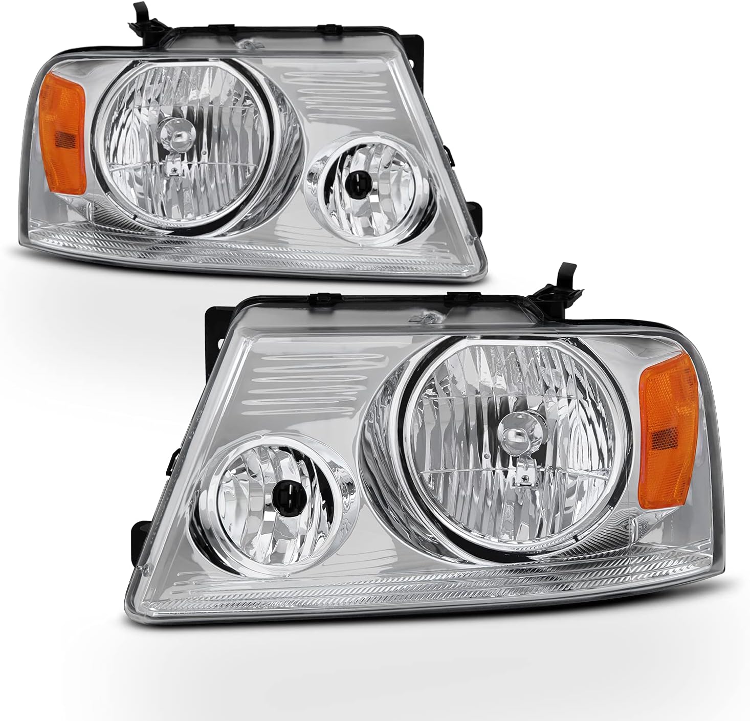 Chrome Headlights LED Tail Lights Pair for Ford F150 2004-2008 k7m