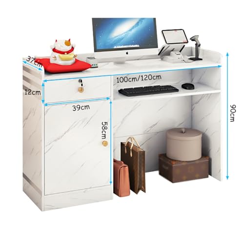 Reception Desk with Counter for Salon Retail Checkout k7p