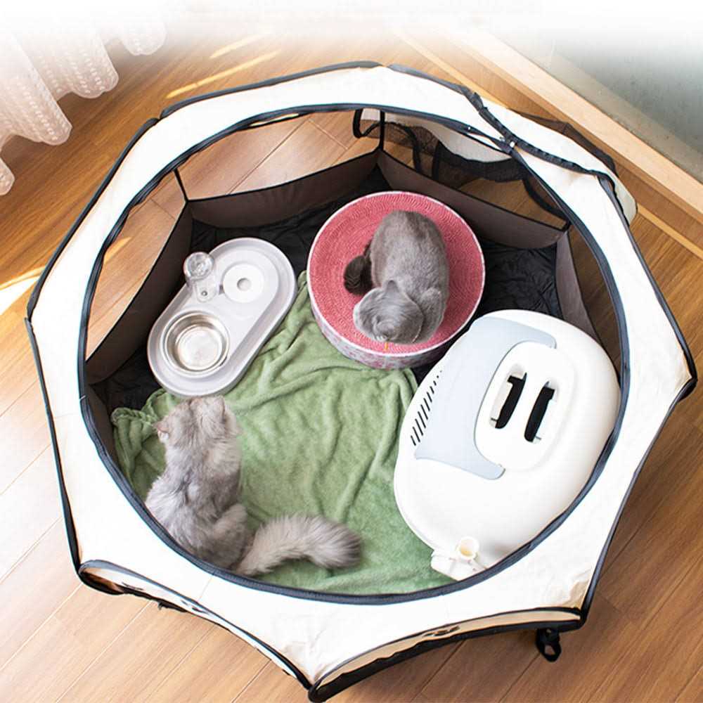 Portable Pet Playpen Foldable Exercise Pen Indoor Puppy Cat Bunny k7m