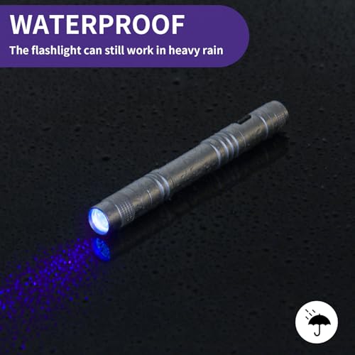 UV Black Light Flashlights 4 Pack 395nm Mini Pen Lights with Clip a7
