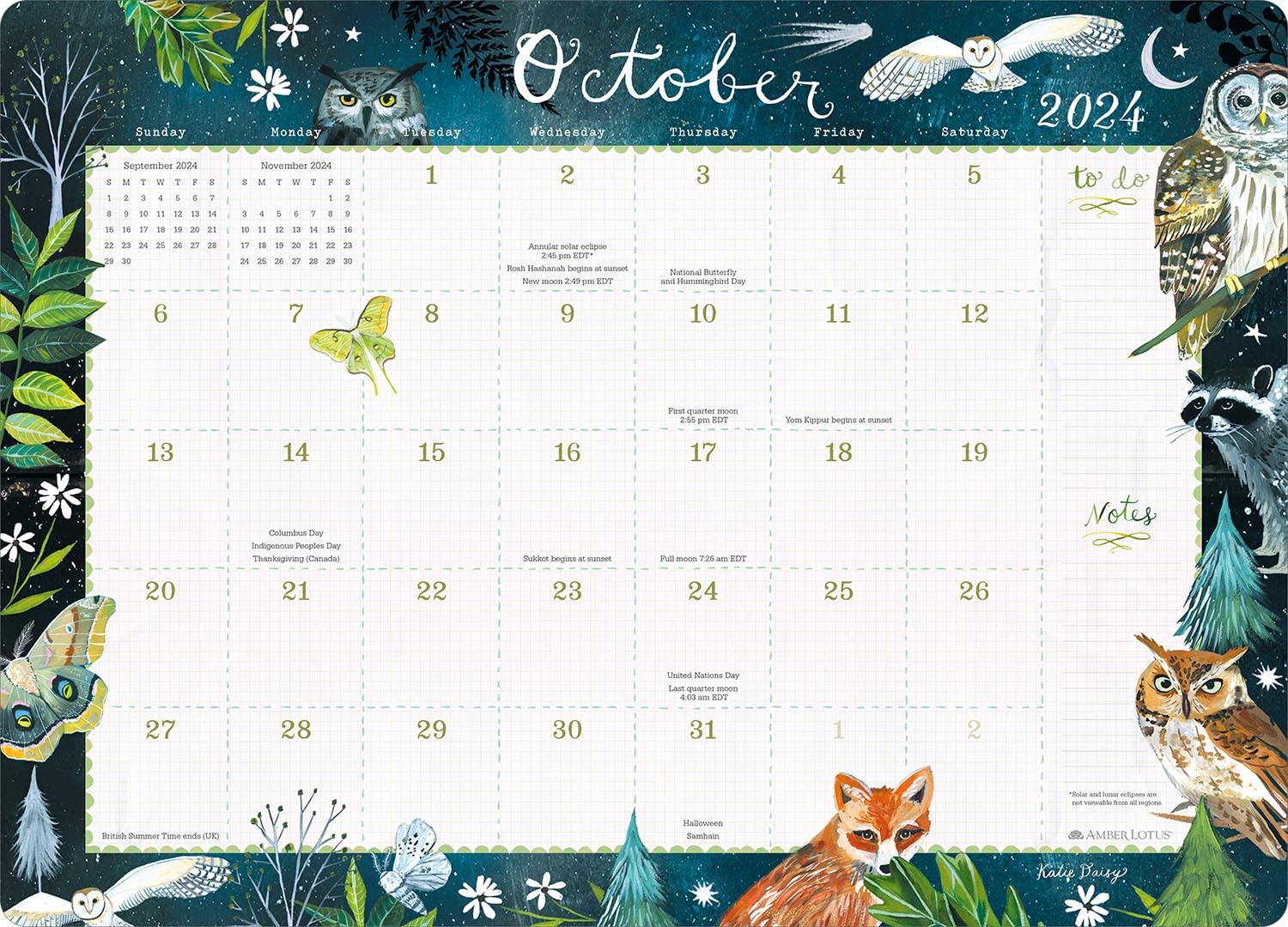Desk Pad Monthly Calendar 2023-2024 Large Grids q7m