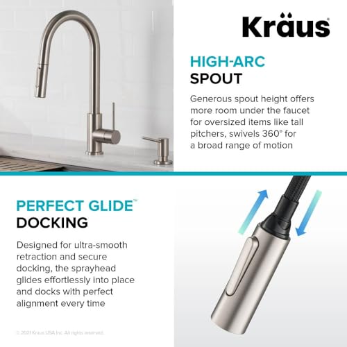 Modern Single-Handle Touch Kitchen Faucet with Pull Down Sprayer a7