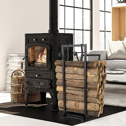 Firewood Log Rack Indoor 22 Inch Heavy Duty Wood Holder Stand k7p