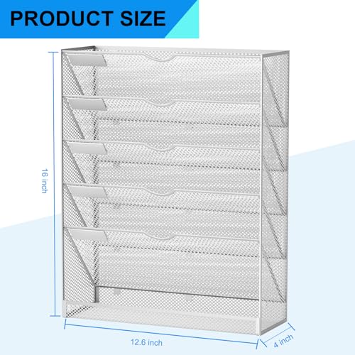 Hanging Wall File Organizer 10 Tier Black a7