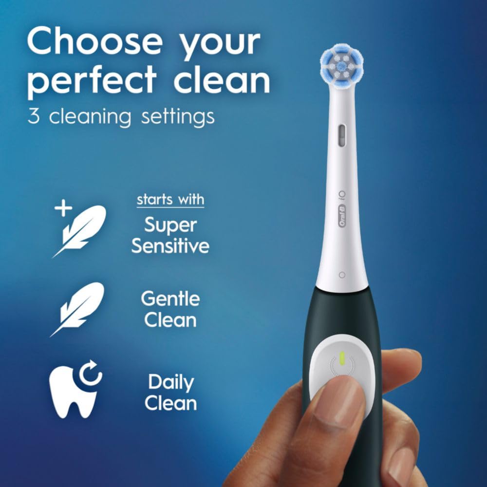 Electric Toothbrush Starter Kit with 2 Brush Heads, Forest Green 7q