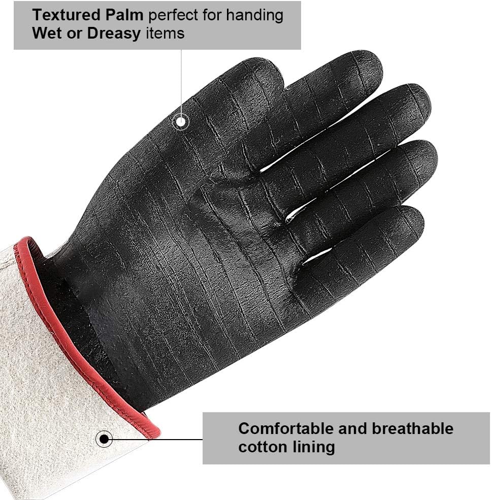 Extreme Heat Resistant Grill Gloves Waterproof Long Sleeve 14 Inch k7m