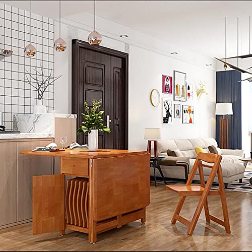 Folding Dining Table Set with 4 Chairs for Small Spaces k7m