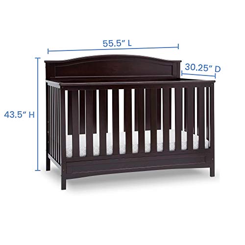 Baby Crib 4-in-1 Convertible White k7