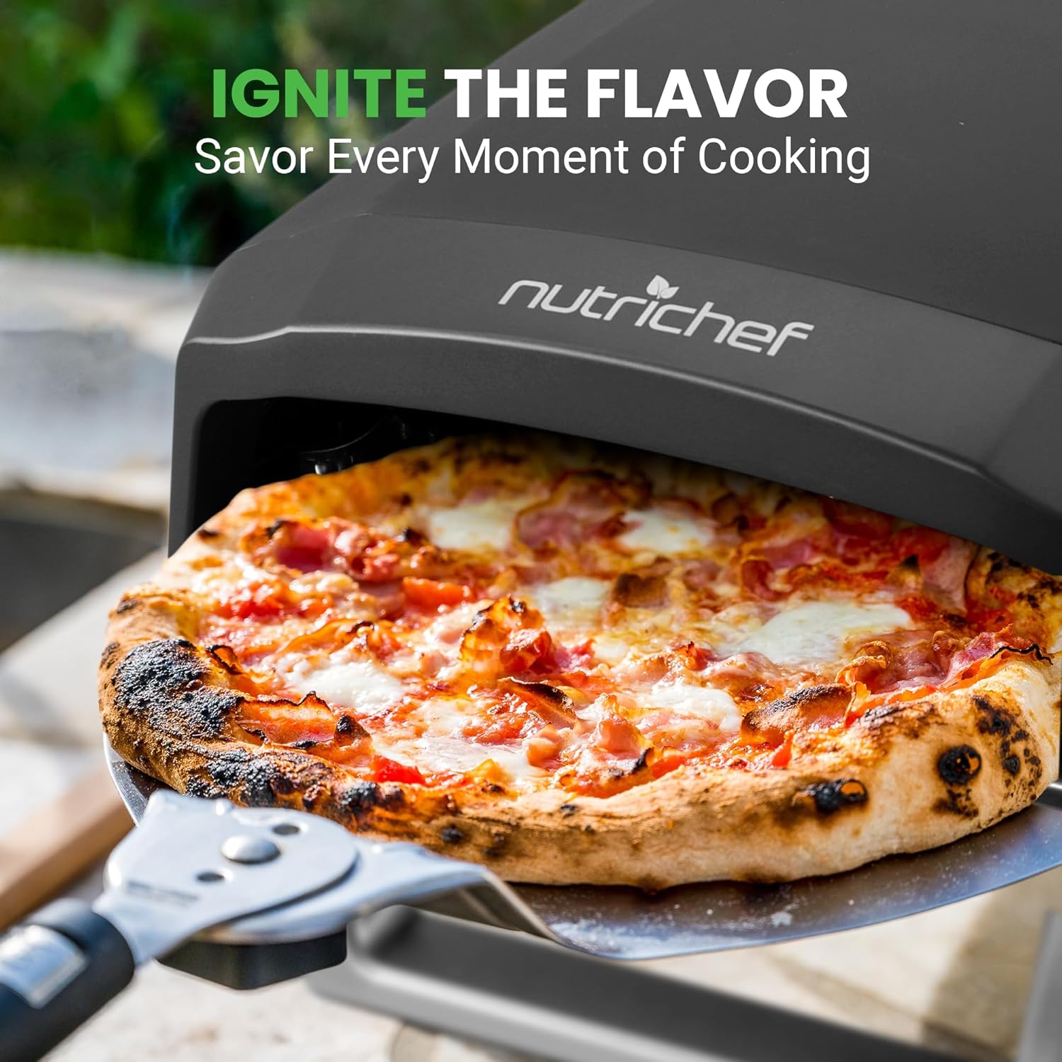 Portable Outdoor Gas Pizza Oven with Foldable Feet and Heat Control a7