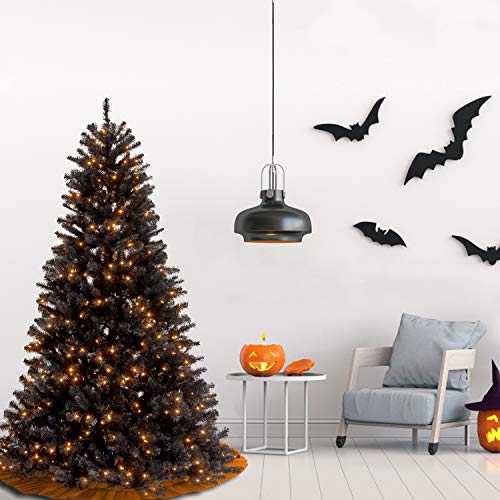 Pre-Lit Artificial Full Christmas Tree, White Lights, 7.5 ft k7