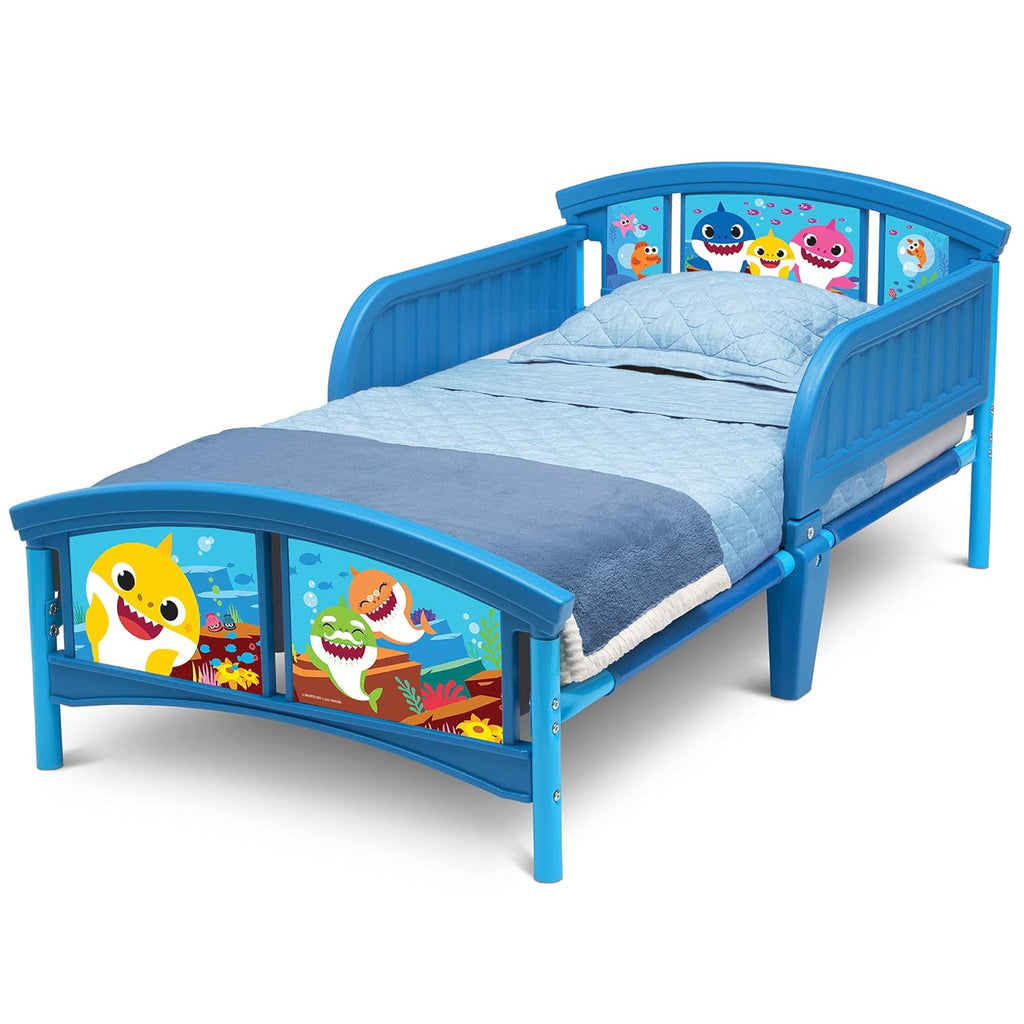 Toddler Bed and Dual Sided Crib Mattress Bundle k7m