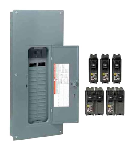 Homeline 200 Amp 30-Space 60-Circuit Indoor Main Breaker Load Center with Cover k7m