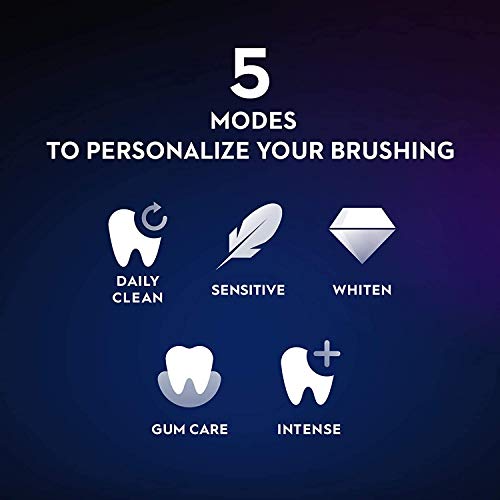 Electric Toothbrush with 4 Brush Heads, Black Onyx k7