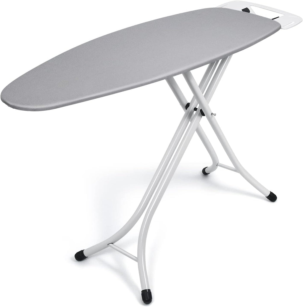 Duwee 17"x49" Ironing Board, Heavy Duty Ironing Boards Full Size with 10mm Thicken Feltpad and Cover,Adjustable Height and Heavy Duty Legs,Grey