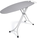 Duwee 17"x49" Ironing Board, Heavy Duty Ironing Boards Full Size with 10mm Thicken Feltpad and Cover,Adjustable Height and Heavy Duty Legs,Grey