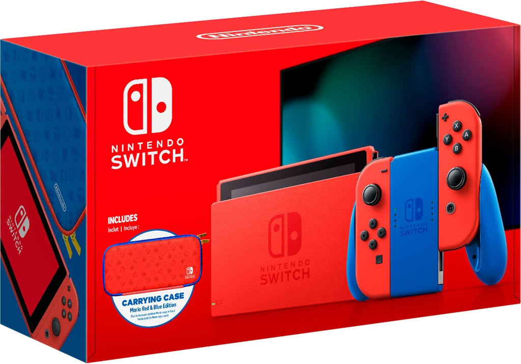 Mario Red & Blue Edition Console 32GB with Case k7